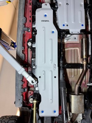 Jeep Gladiator Skid Plate - Rival 4x4 - Aluminum Gas Tank - `20-`26 Jeep Gladiator Skid Plate - Rival 4x4 - Aluminum Gas Tank - `20-`26